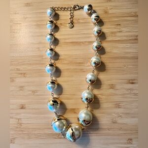 ALFANI Gold and Silver Beaded Necklace